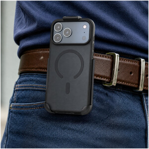 Alternative view of SlimShield Case with Belt Clip Holster for iPhone 18 Pro Max in Black