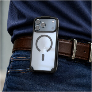 Alternative view of SlimShield Case with Belt Clip Holster for iPhone 18 Pro Max in Clear