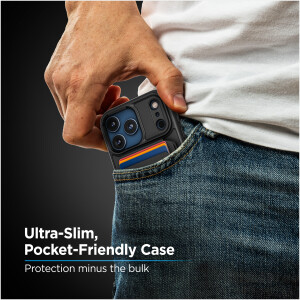 Alternative view of Thin Armor Case with Magnetic BiFold Wallet for iPhone 18 Pro Max