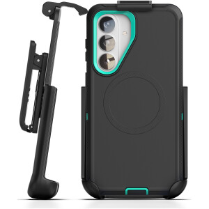 Samsung Galaxy S26 Ranger Case & HD Screen Protector with Belt Clip Holster Black / Gray