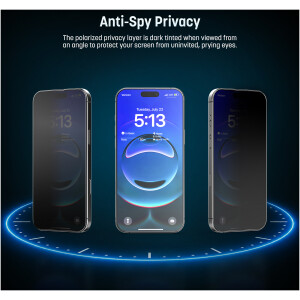 Alternative view of MagGlass Tempered Glass Privacy Screen Protector for iPhone 18 Pro